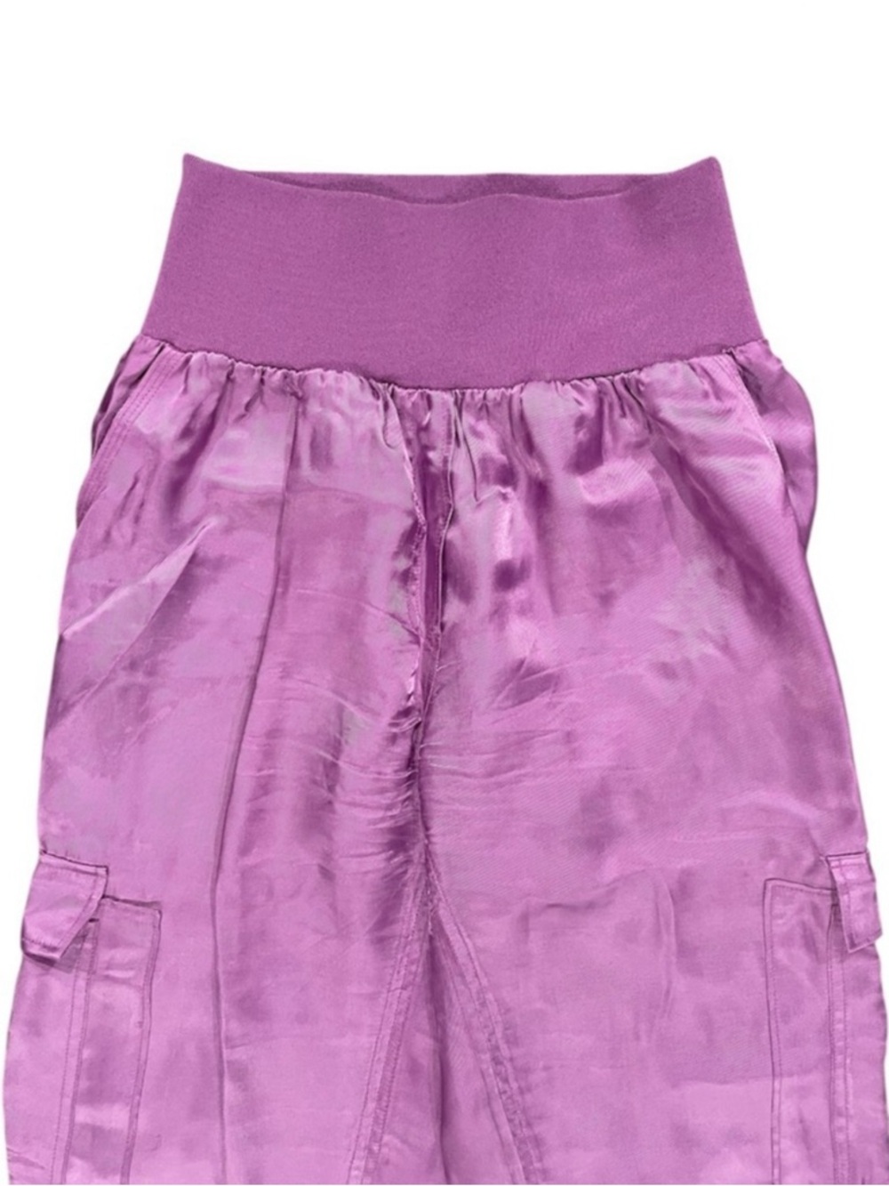 CINQ A SEPT Purple Silky High Waist Pants Small - Picture 6 of 11